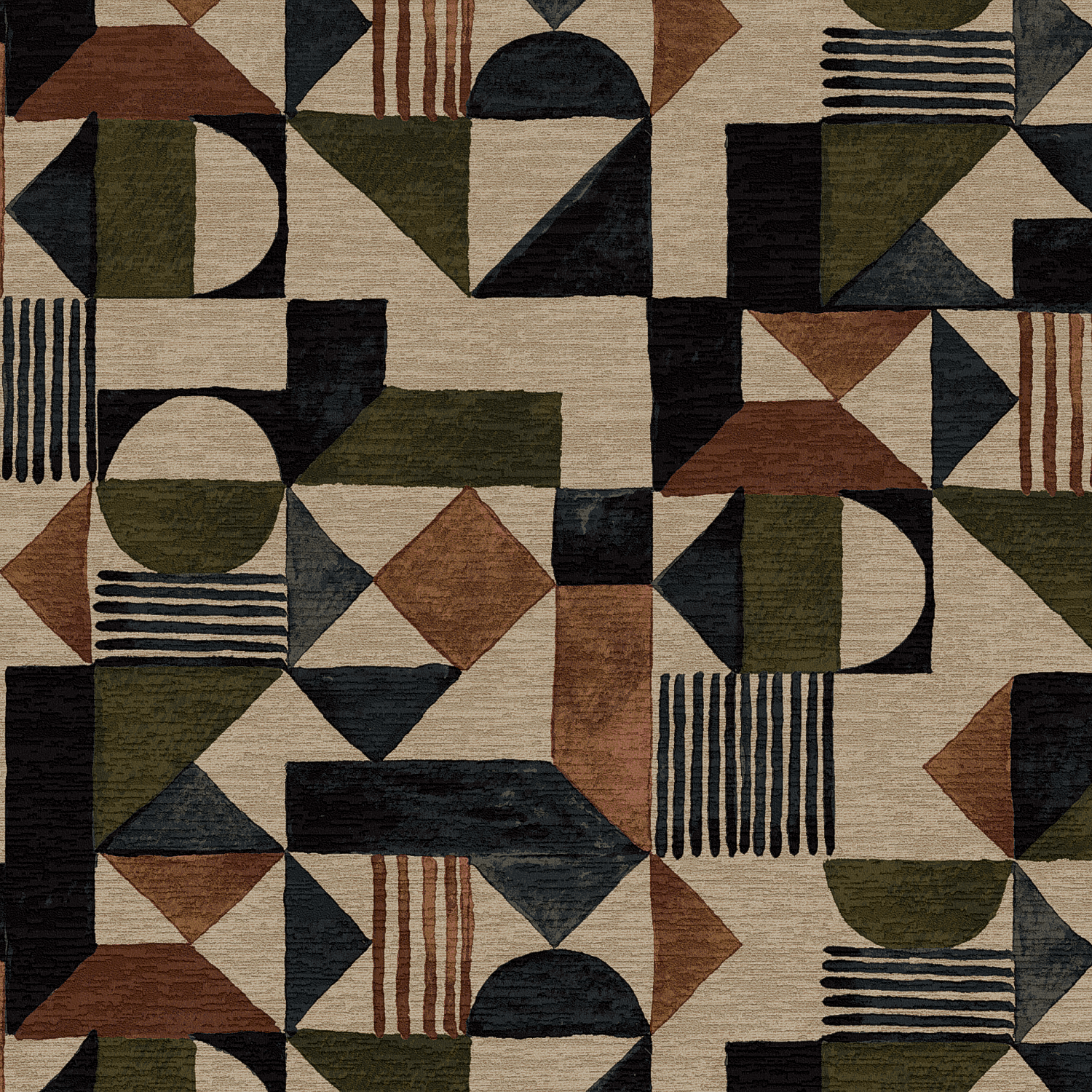 Geometry II green/rust